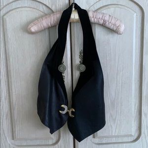 Caché Black Leather Vest